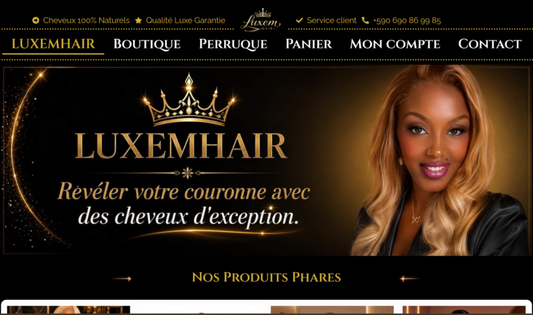 LUXEMHAIR lance son site web et sa boutique en ligne pour une expérience beauté premium