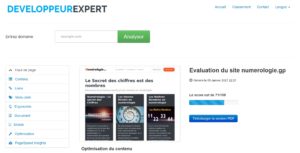 Analyse de site web DEVAnalytics