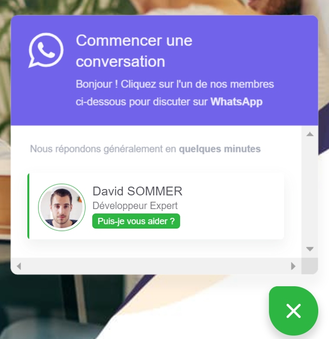 Module whatsapp pour wordpress