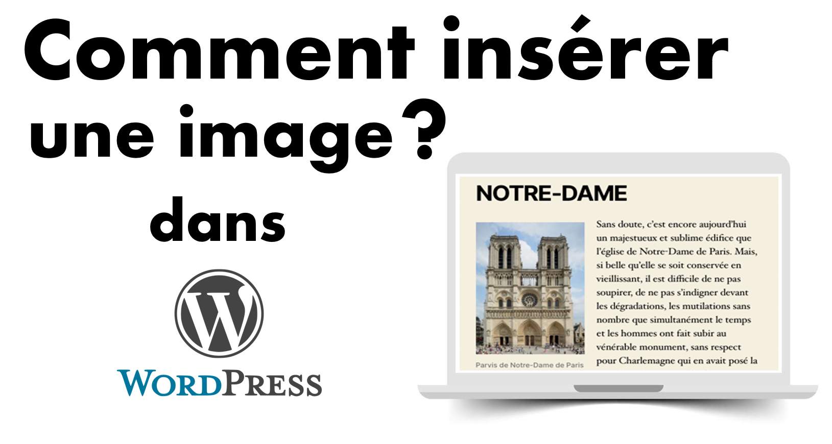 comment ajouter une photo sur wordpress