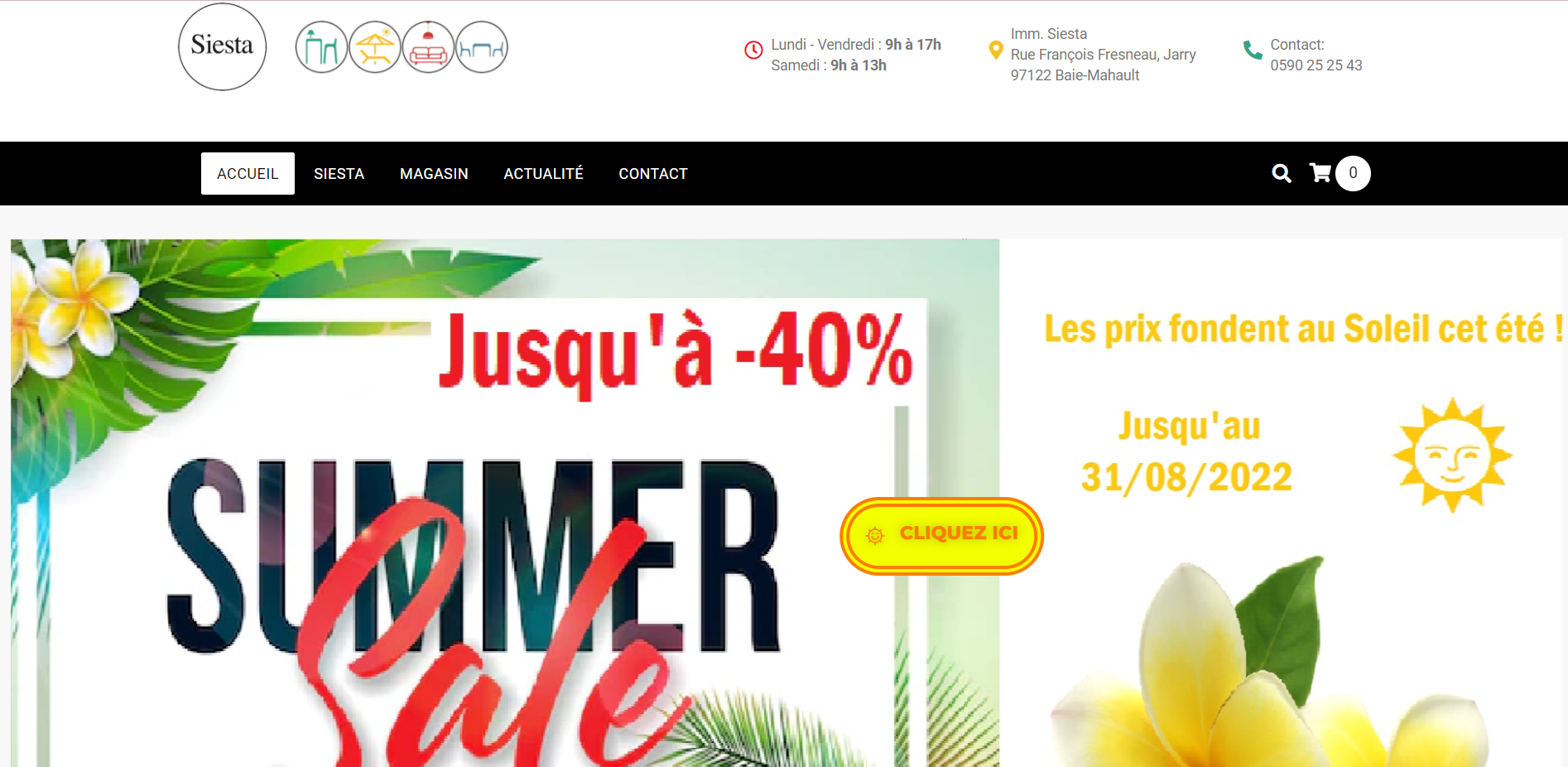 Siesta : Meuble et déco en Guadeloupe