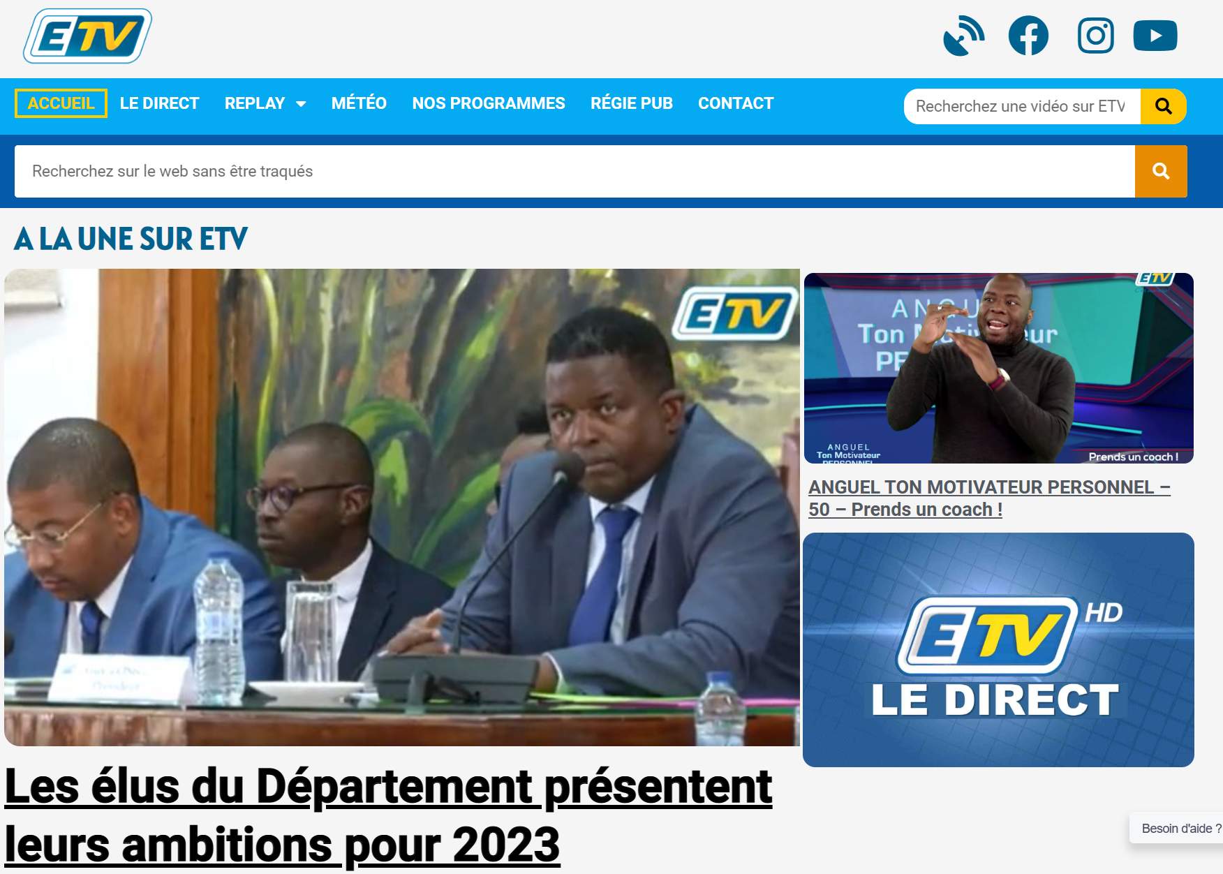 Retrouvez vos émissions préférées en replay sur le nouveau site web d’ETV